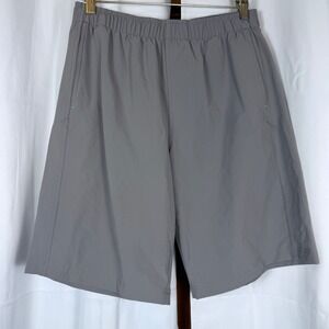 Myles Apparel Everyday Shorts Men Medium Long Grey Athletic Gym Stretch